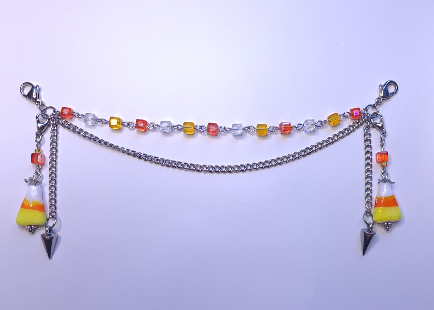 Trick or Treat Candy corn Mask Chain