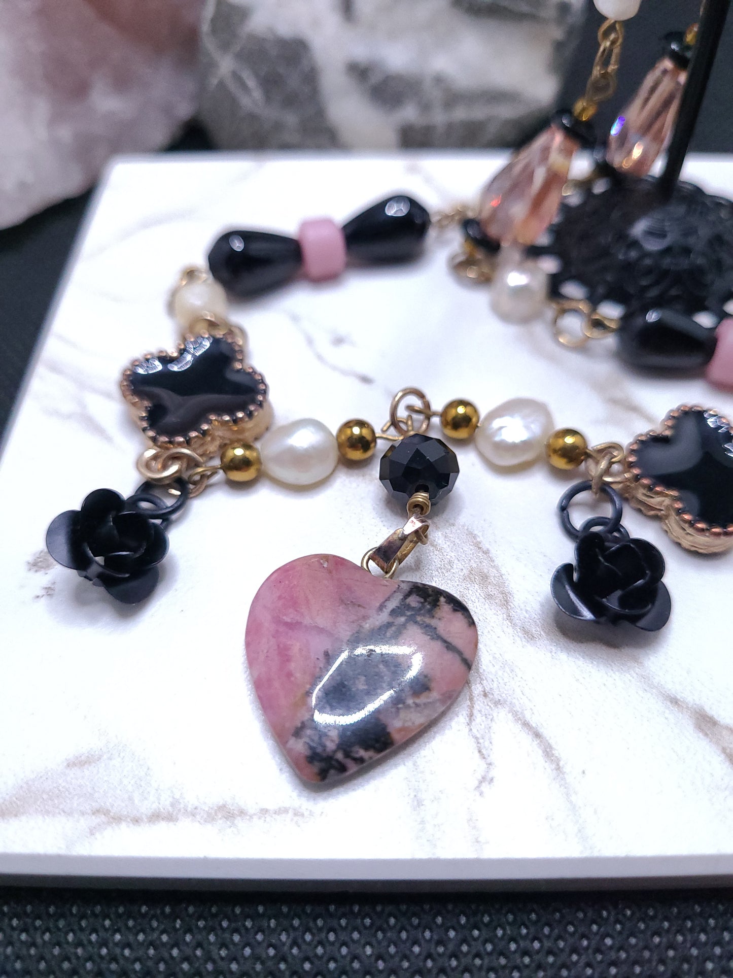 Black rose tea party