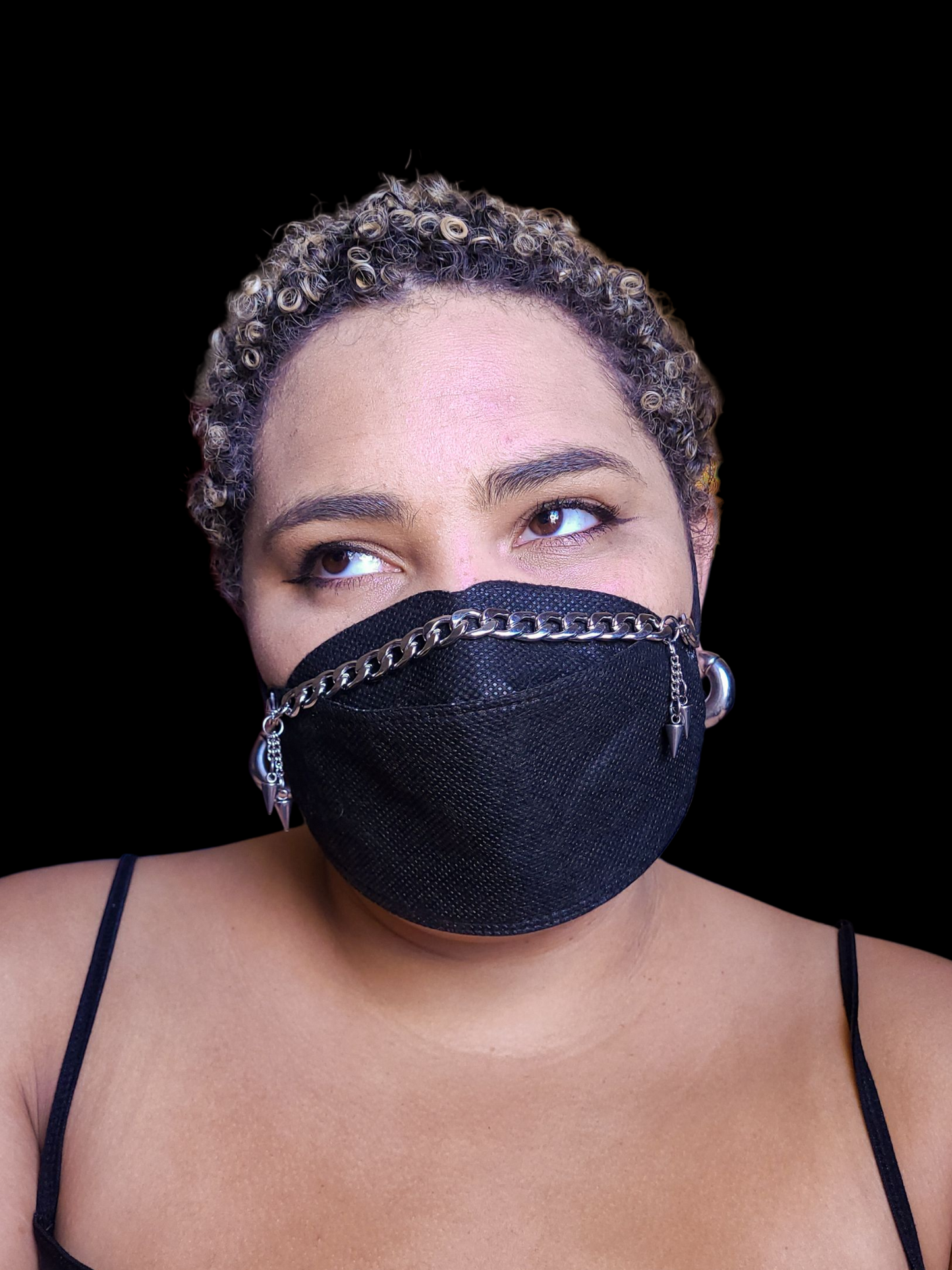 Bats and Spikes Removable Charms Mask Chain