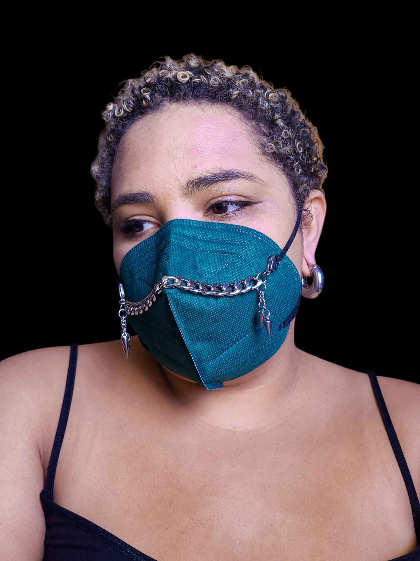 Bats and Spikes Removable Charms Mask Chain