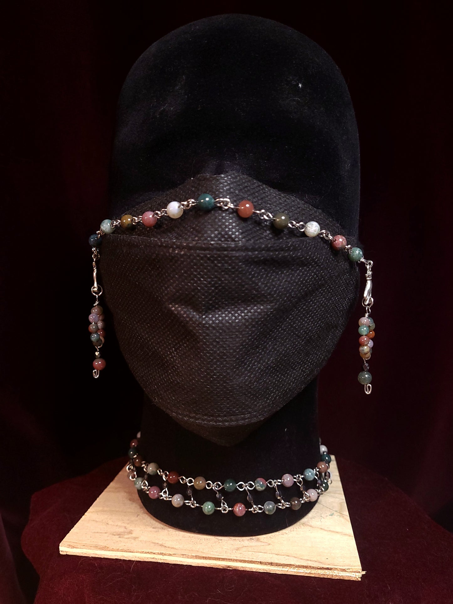 Jule tone Mask Chains necklace set