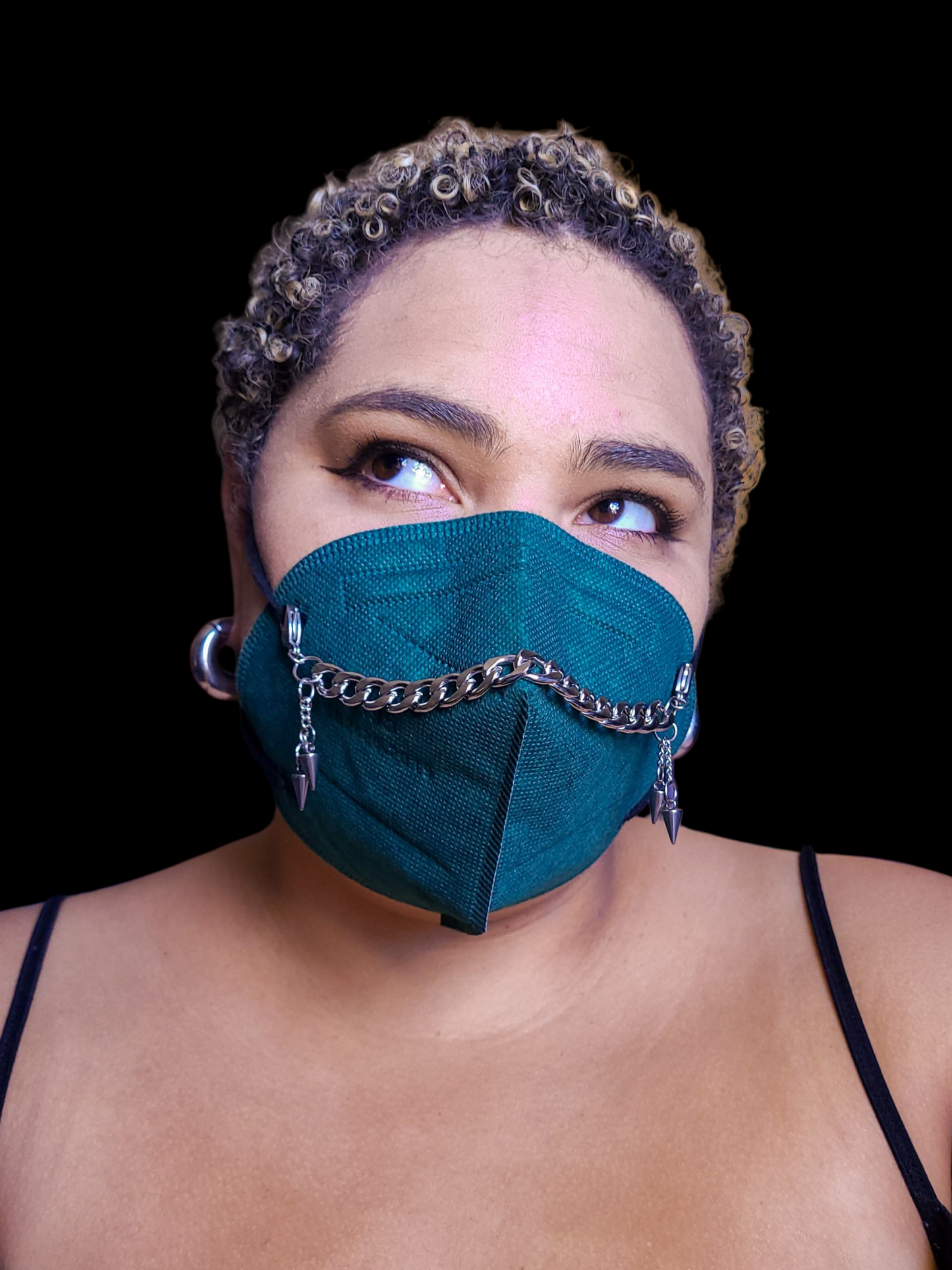 Bats and Spikes Removable Charms Mask Chain
