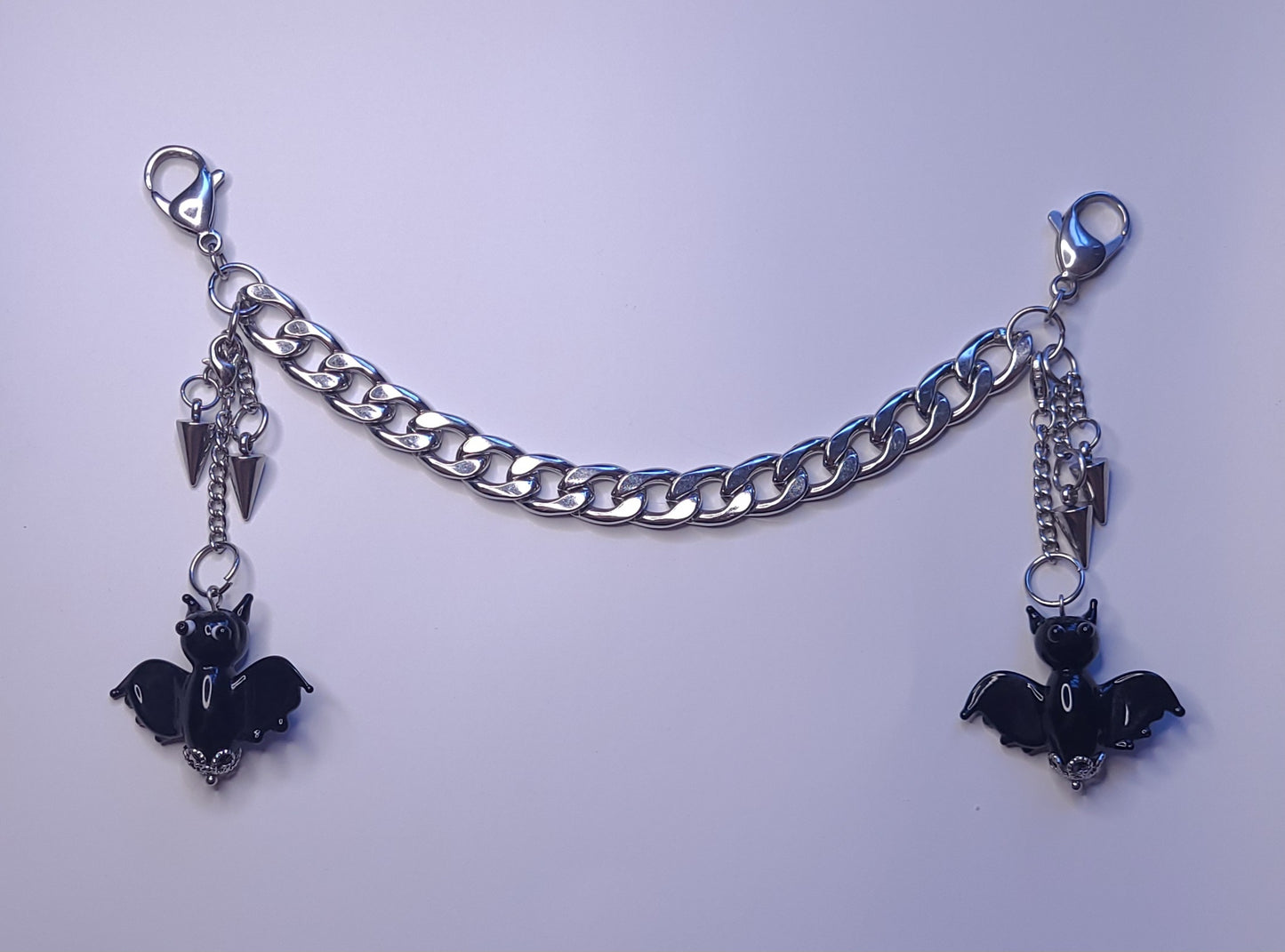 Bats and Spikes Removable Charms Mask Chain