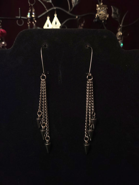 Gothic chain earrings