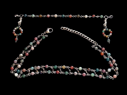 Jule tone Mask Chains necklace set