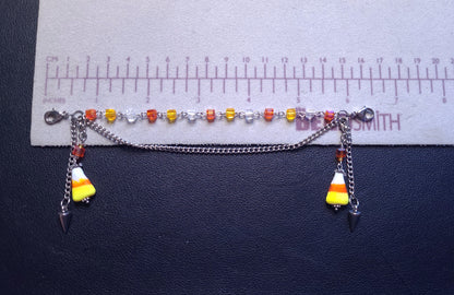Trick or Treat Candy corn Mask Chain