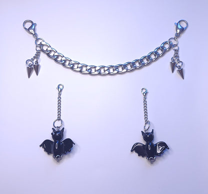 Bats and Spikes Removable Charms Mask Chain