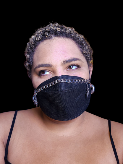 Bats and Spikes Removable Charms Mask Chain