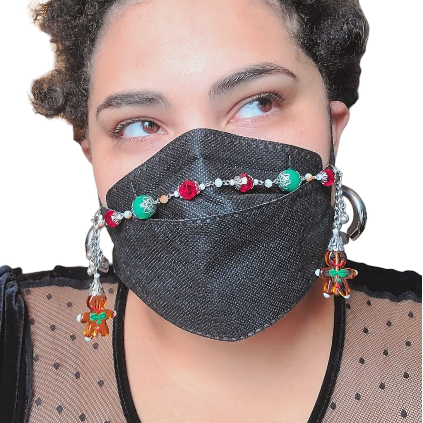 Jiggle Bells Ginger Bread Christmas Mask Chain