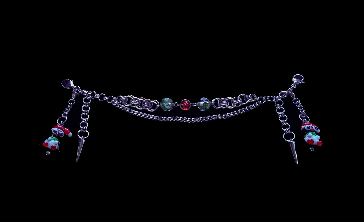 Adjustable Christmas Penguin Chainmaile Mask Chain