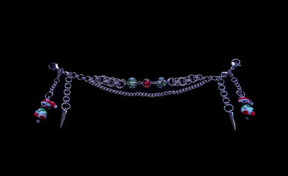 Adjustable Christmas Penguin Chainmaile Mask Chain