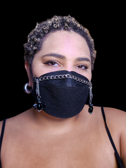 Bats and Spikes Removable Charms Mask Chain