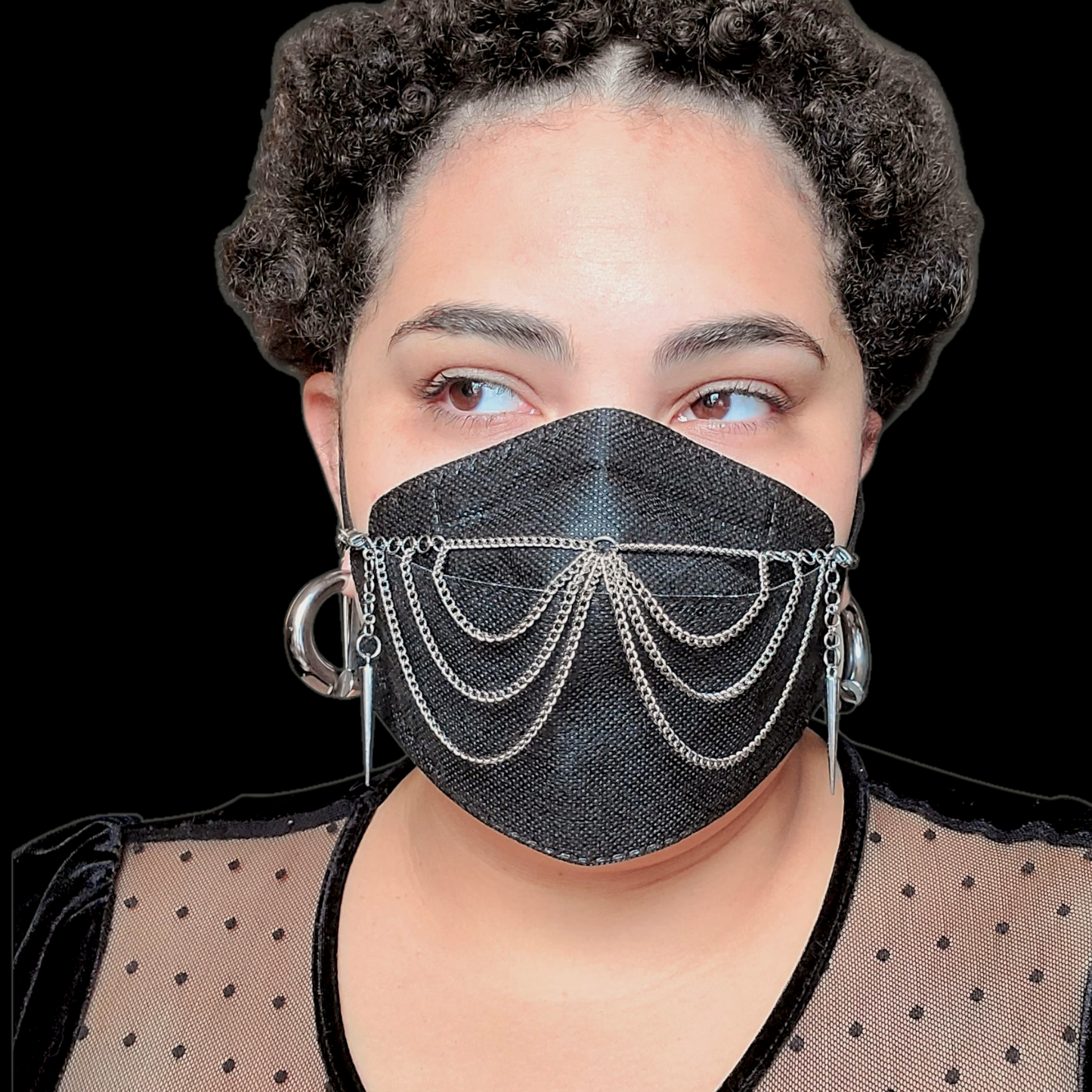 Adjustable Cascading Chains Mask Chain