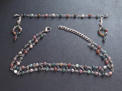 Jule tone Mask Chains necklace set