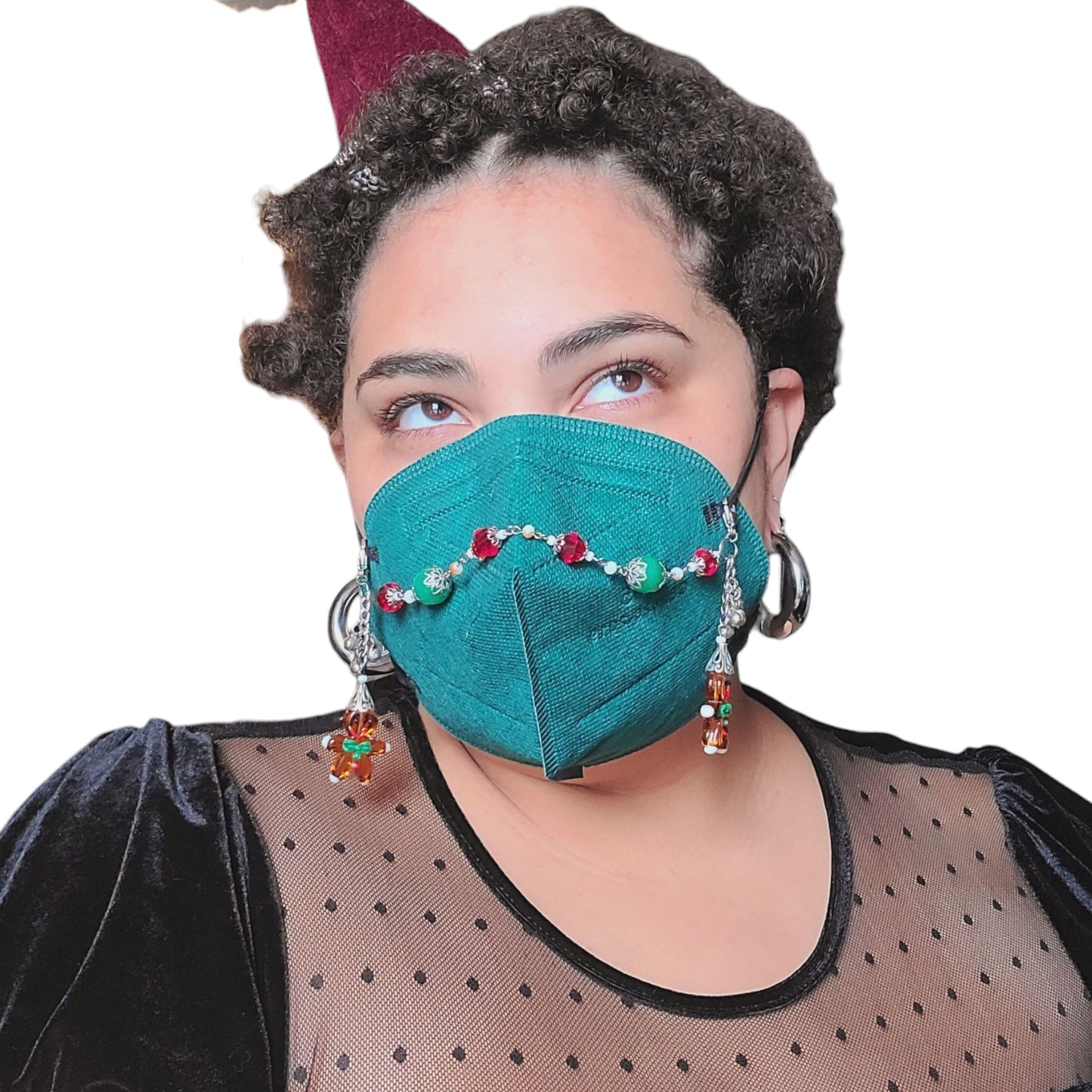 Jiggle Bells Ginger Bread Christmas Mask Chain