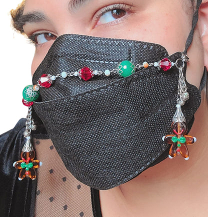 Jiggle Bells Ginger Bread Christmas Mask Chain