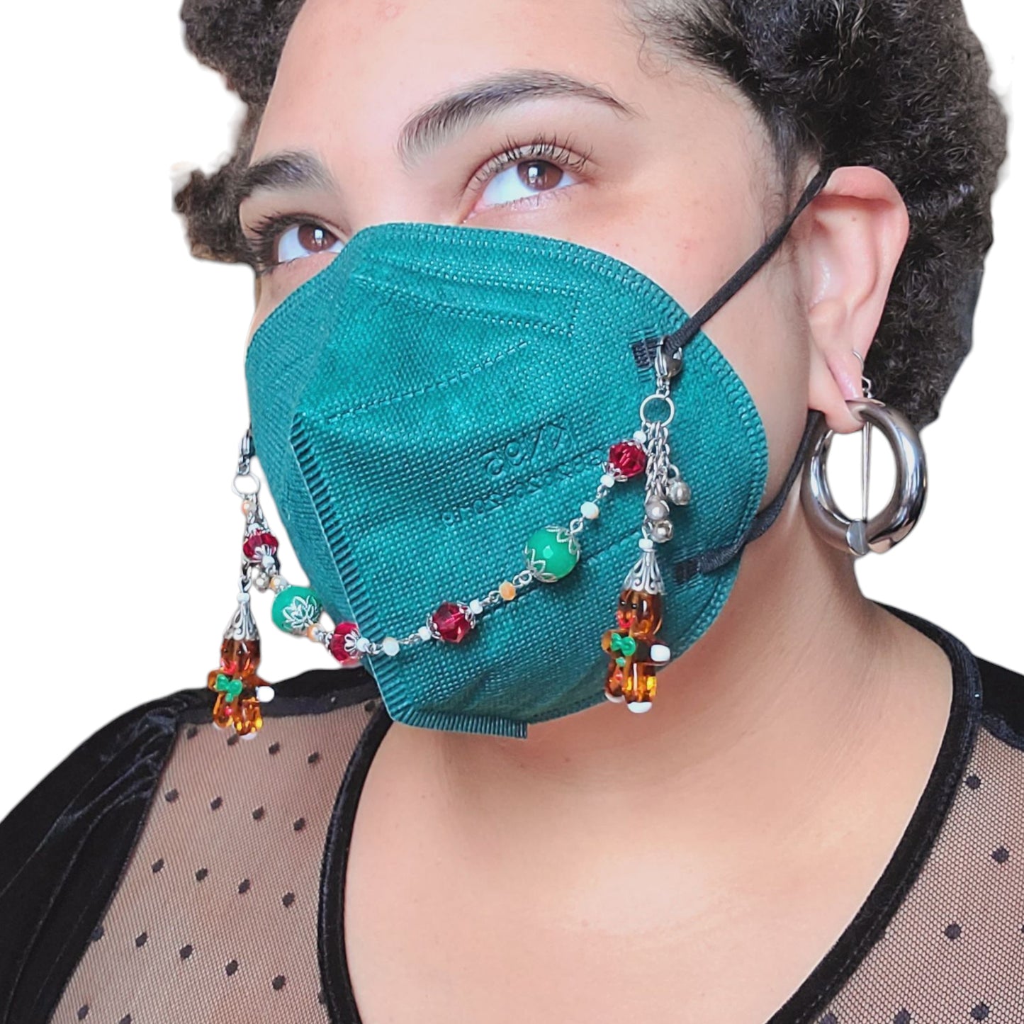 Jiggle Bells Ginger Bread Christmas Mask Chain