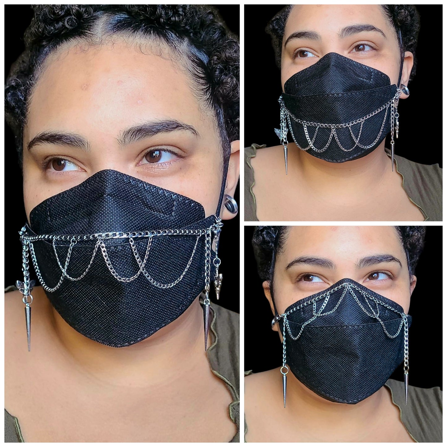 Adjustable 4 Peak Mask Chain