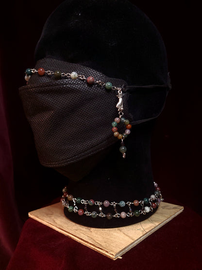 Jule tone Mask Chains necklace set