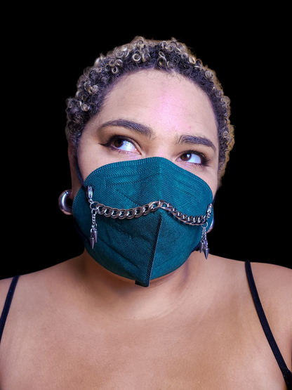 Bats and Spikes Removable Charms Mask Chain