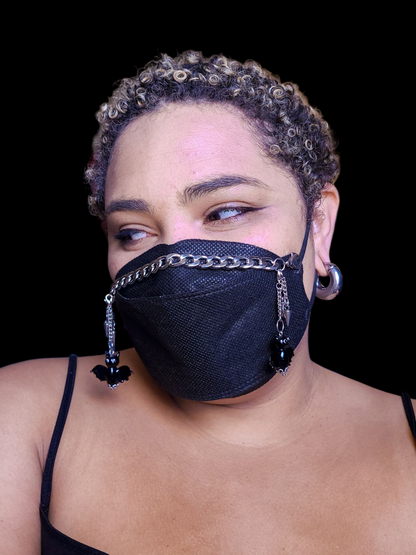 Bats and Spikes Removable Charms Mask Chain