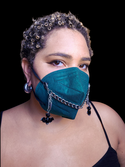 Bats and Spikes Removable Charms Mask Chain