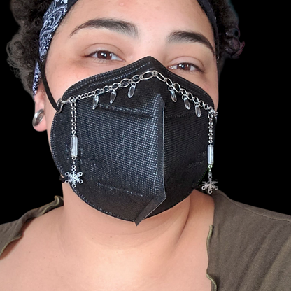 Adjustable Snow Flake Winter Mask Chain