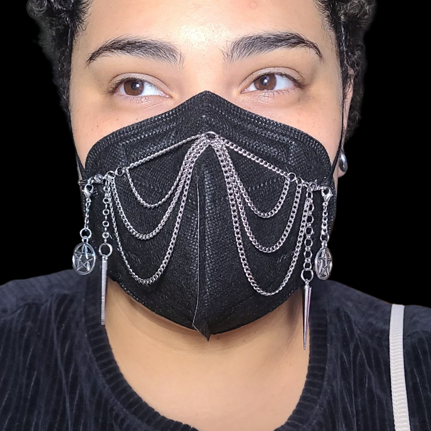 Adjustable Cascading Chains Mask Chain