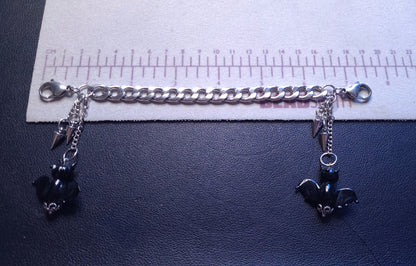 Bats and Spikes Removable Charms Mask Chain