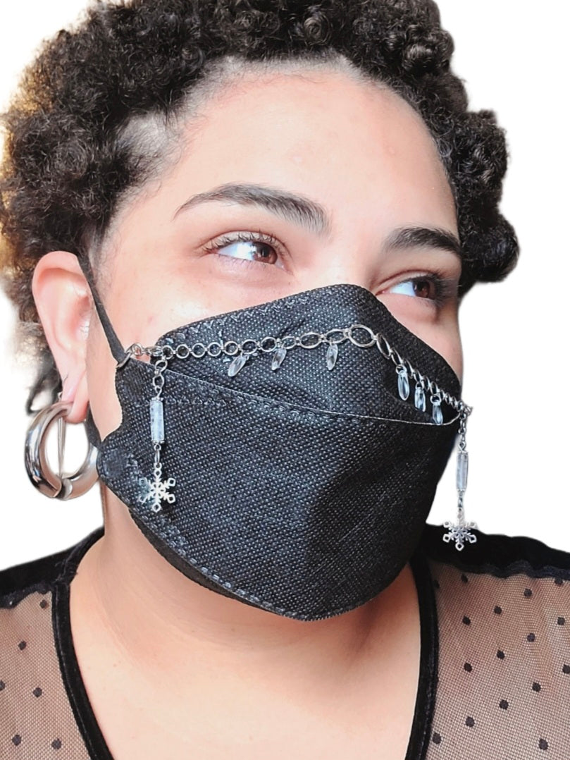 Adjustable Snow Flake Winter Mask Chain