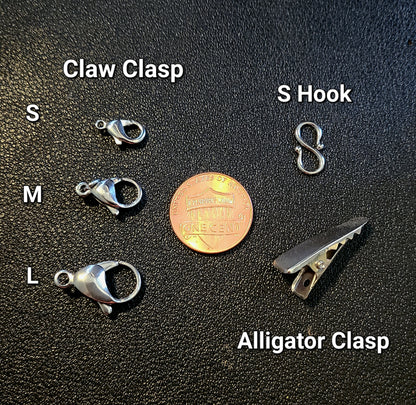 Green Lampwork Mask Chain