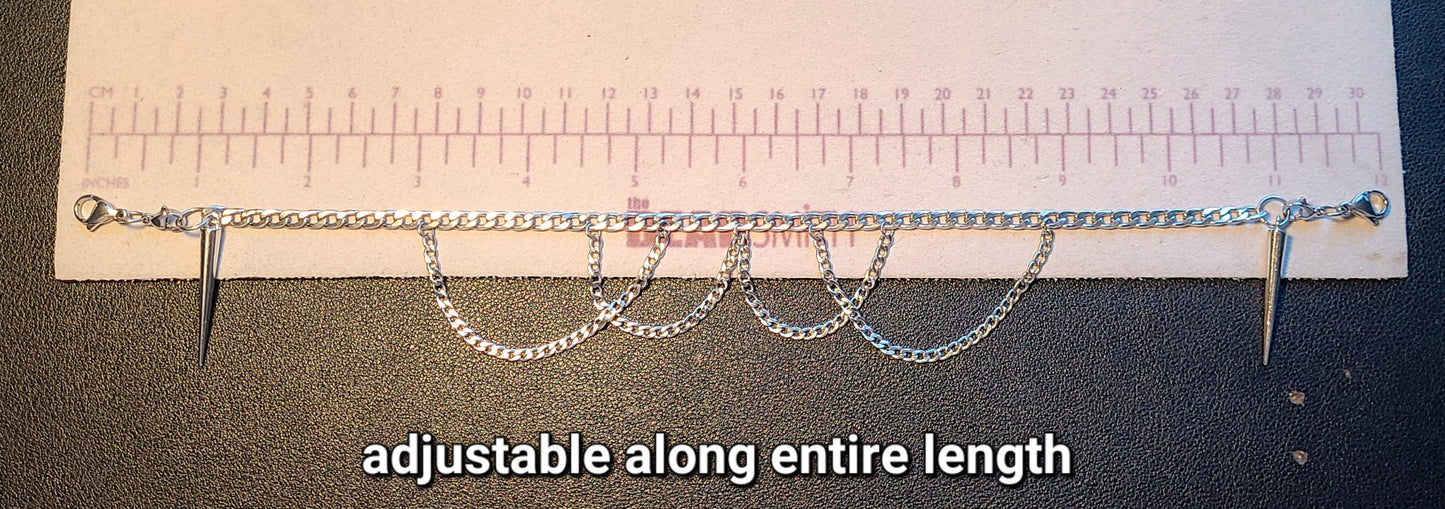 Adjustable 4 Peak Mask Chain