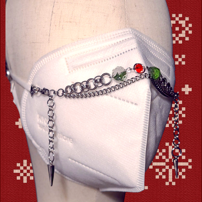 Adjustable Christmas Penguin Chainmaile Mask Chain